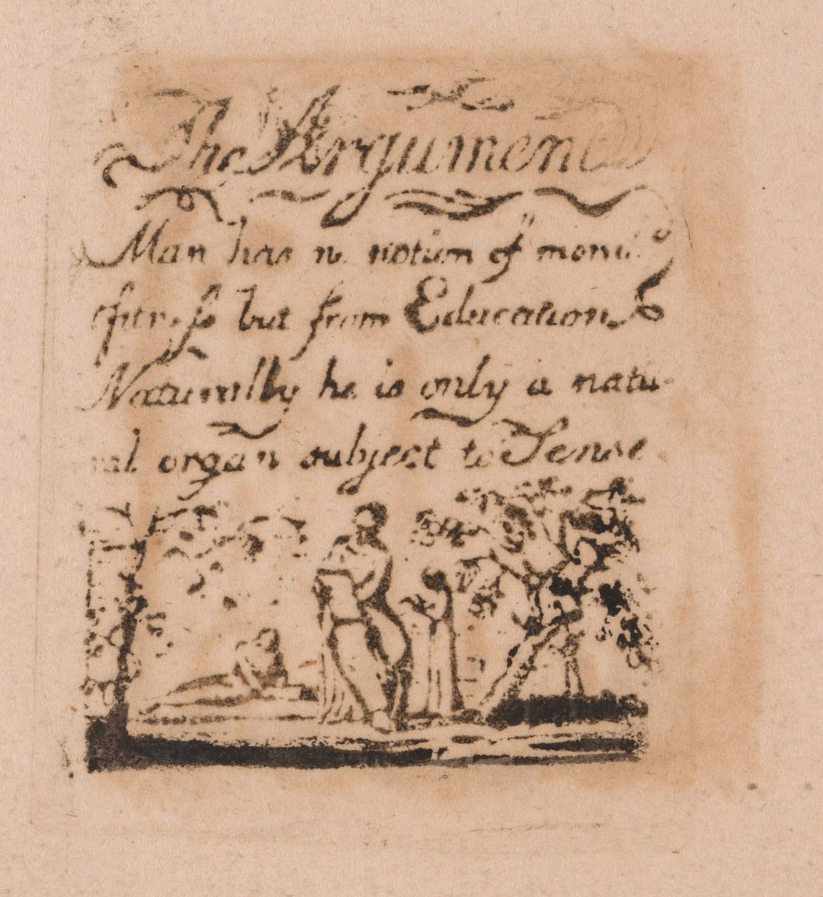 Neexistuje žádné přirozené náboženství, deska 2, argument. . . . (Bentley a3) od William Blake