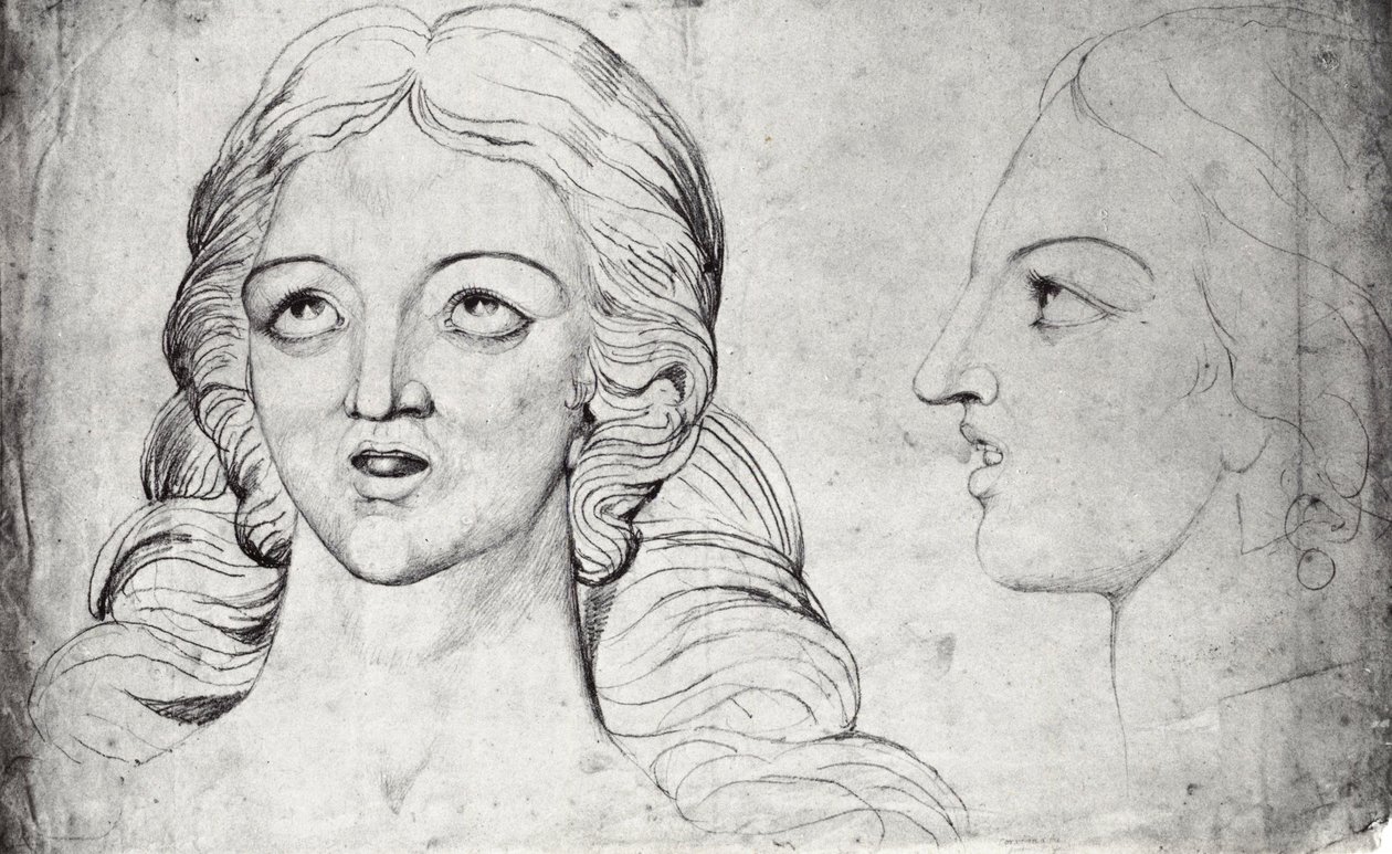 William Blake, vizionářský vedoucí Corinny Thébské c 1820 od William Blake