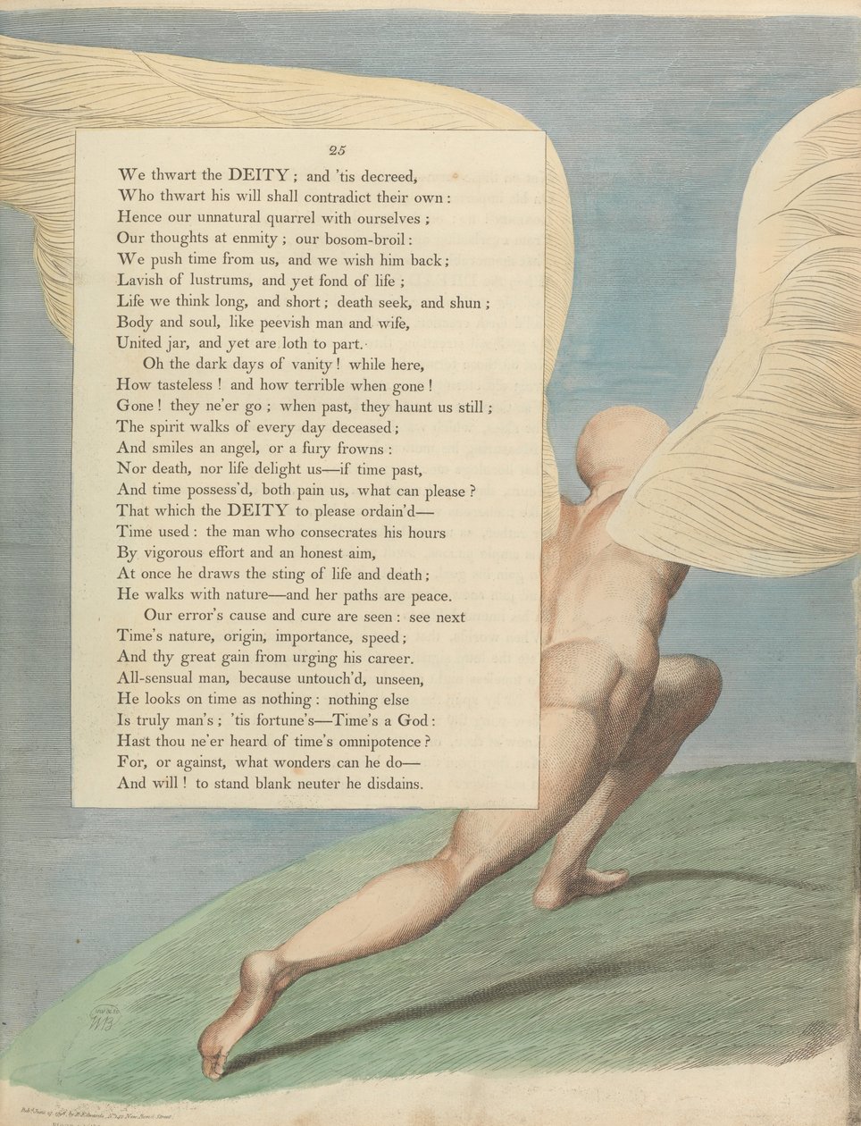 Myšlenky na noc mladých, strana 25, od William Blake