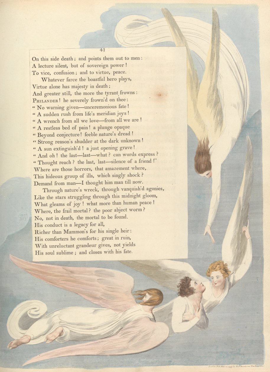 Myšlenky na noc mladých, Strana 41 od William Blake