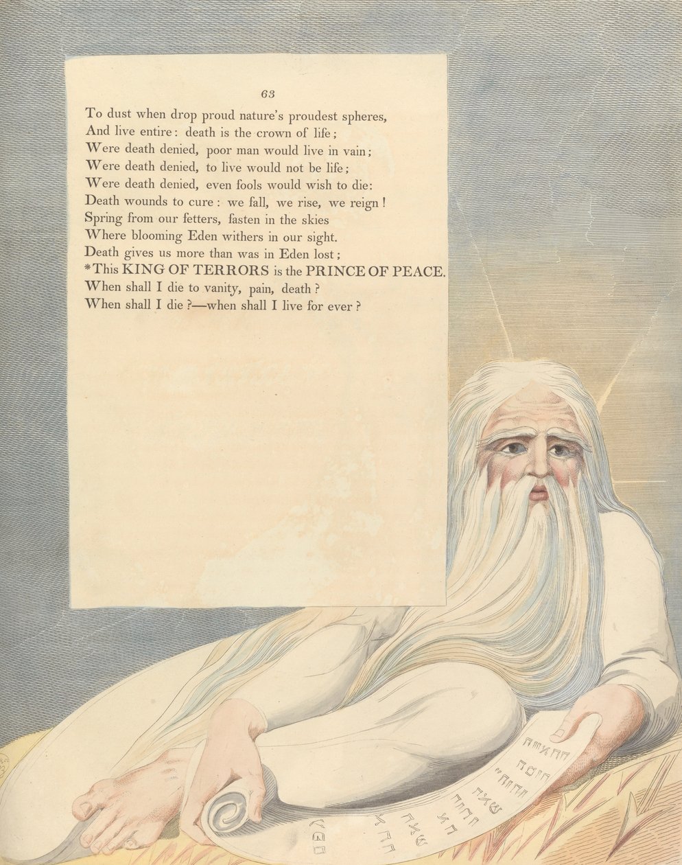 Myšlenky na noc mladých, Strana 63, Tento král hrůzy je princem míru od William Blake