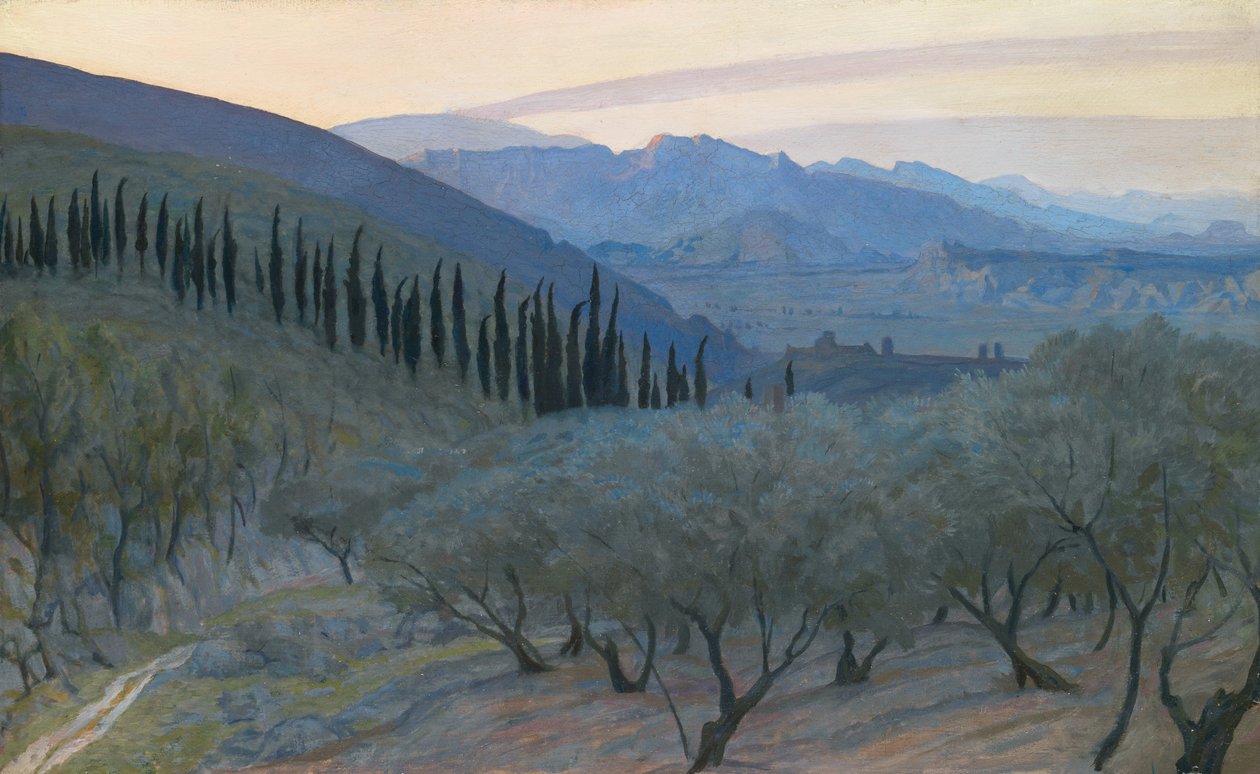Východ slunce, Umbrie, 1914 od William Blake Richmond
