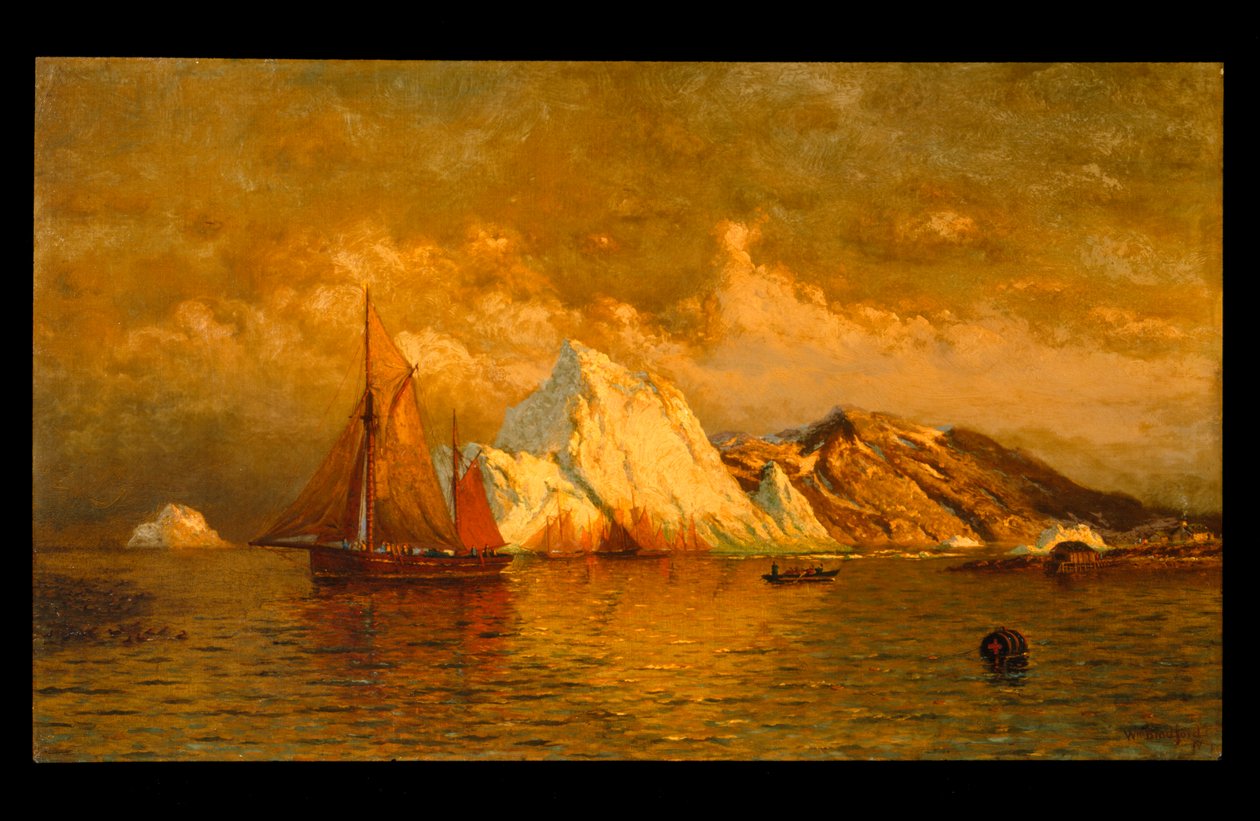 Blízko půlnoci, Labrador, kolem roku 1880 od William Bradford