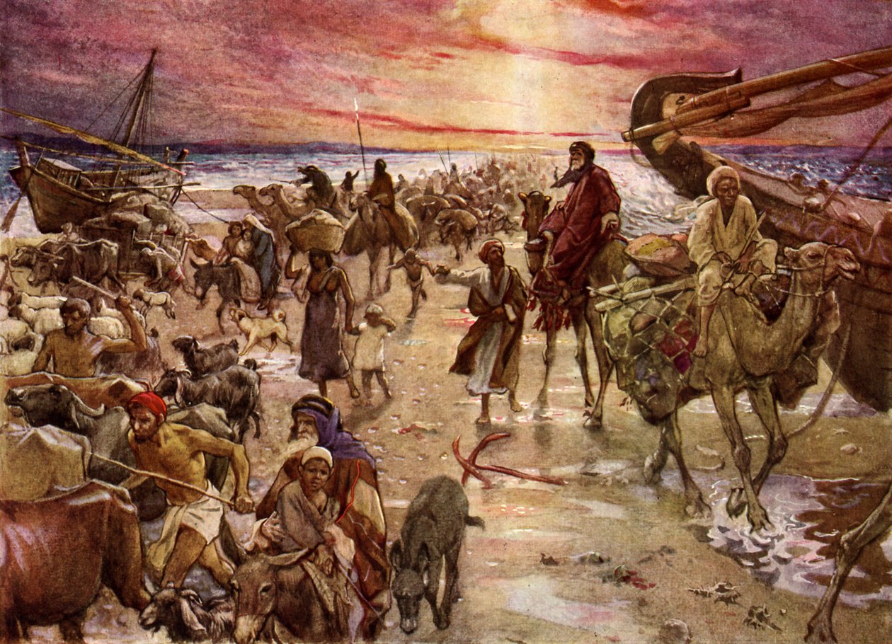 Průchod Rudého moře - Bible od William Brassey Hole