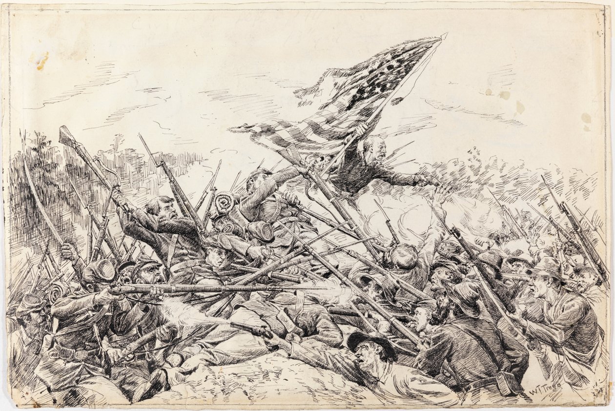 Hancocks Corps Assaulting the Works at the Bloody Angle. od William Brooke Thomas Trego
