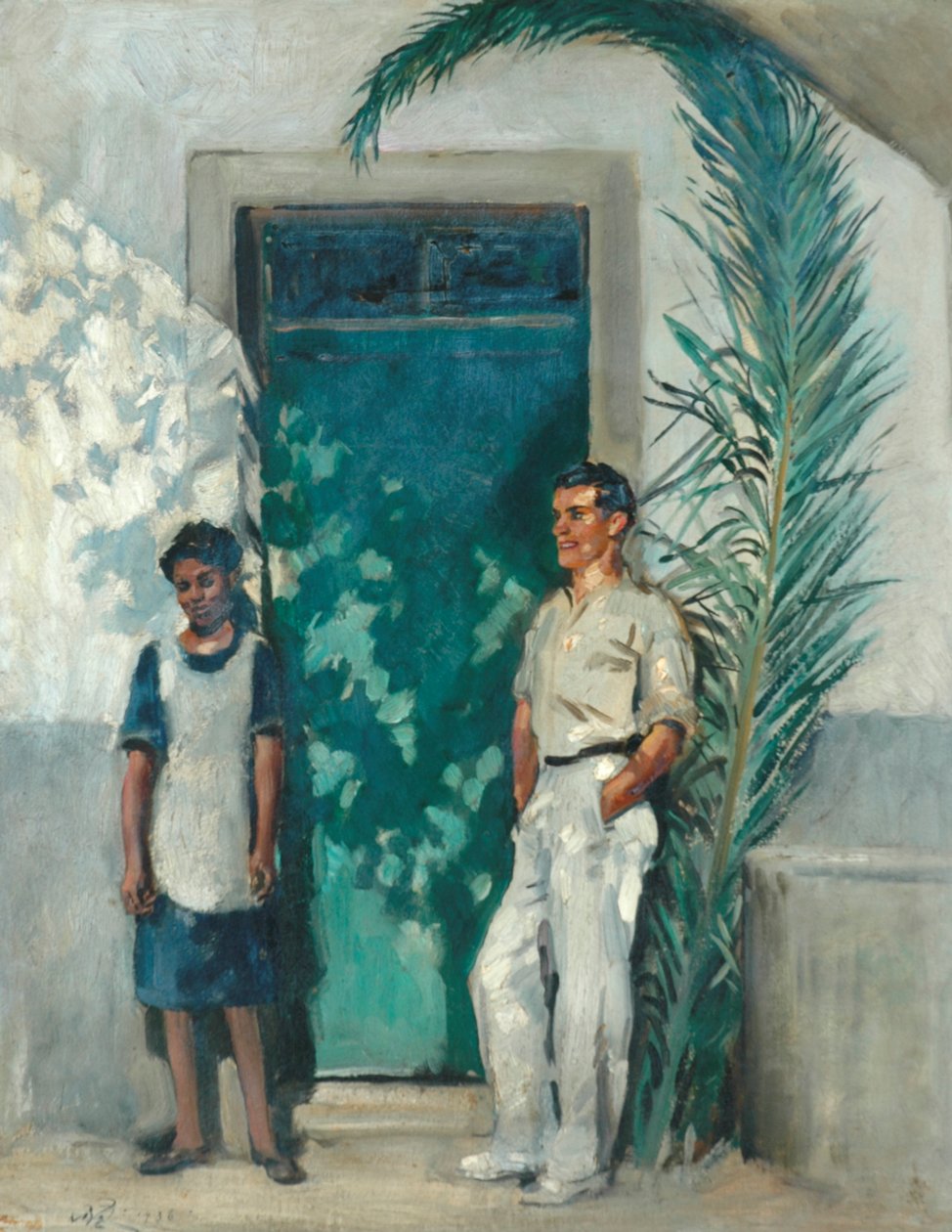 Conversation Piece, Madeira, 1936 od William Bruce Ellis Ranken
