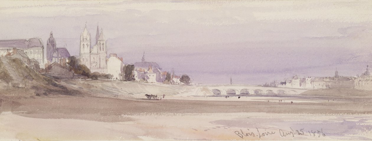 Blois na Loiře, 1856 od William Callow
