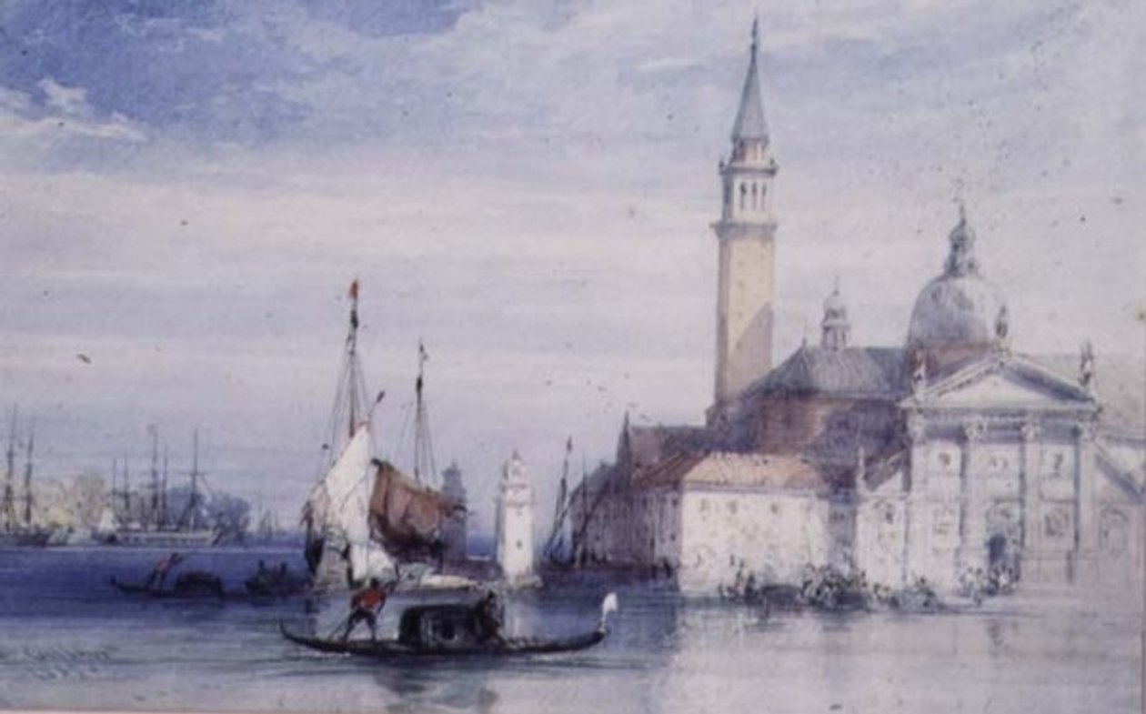 San Giorgio, Benátky, 19. století od William Callow