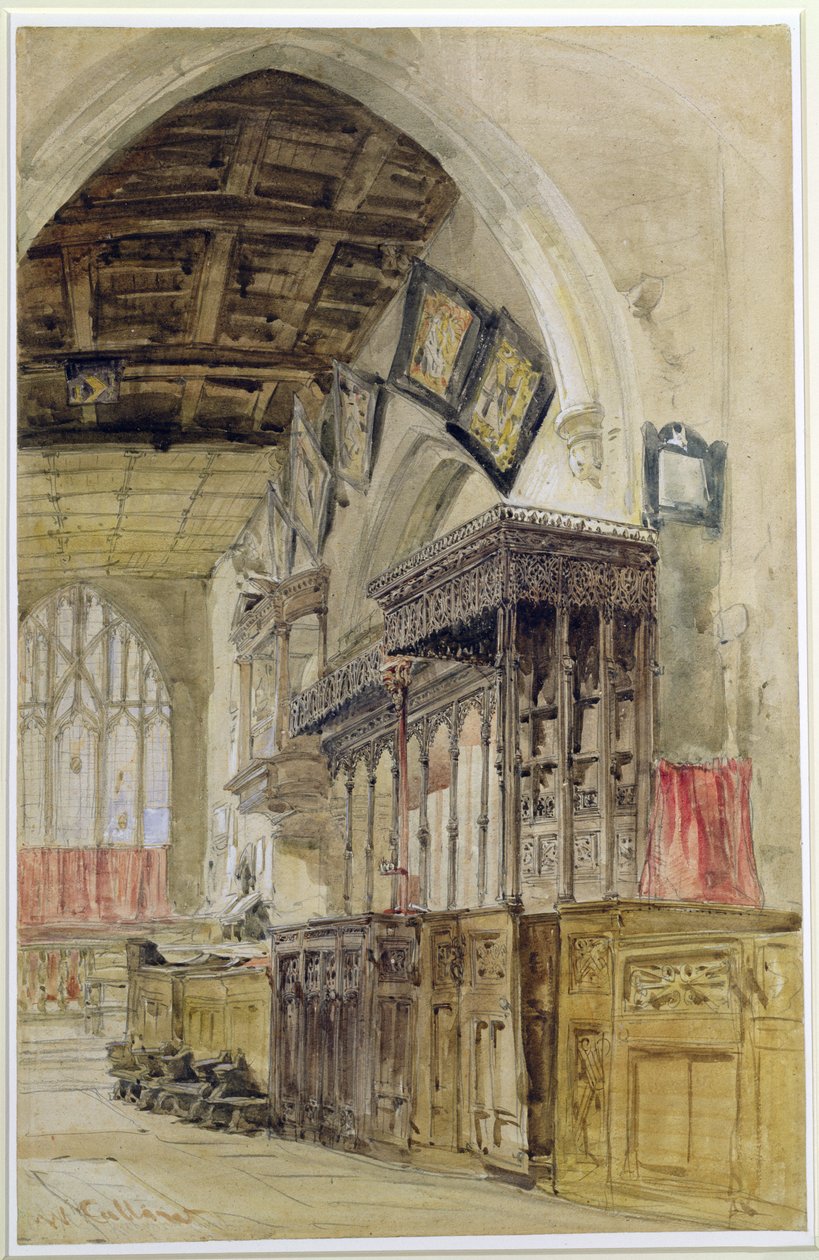 Kostel Panny Marie, Richmond od William Callow