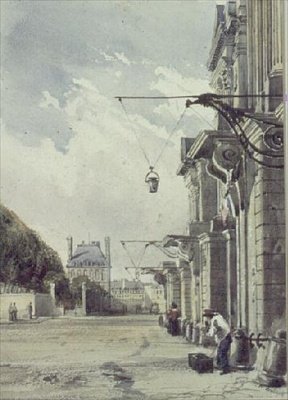 Rue de Rivoli, poblíž Tuileries, Paříž od William Callow