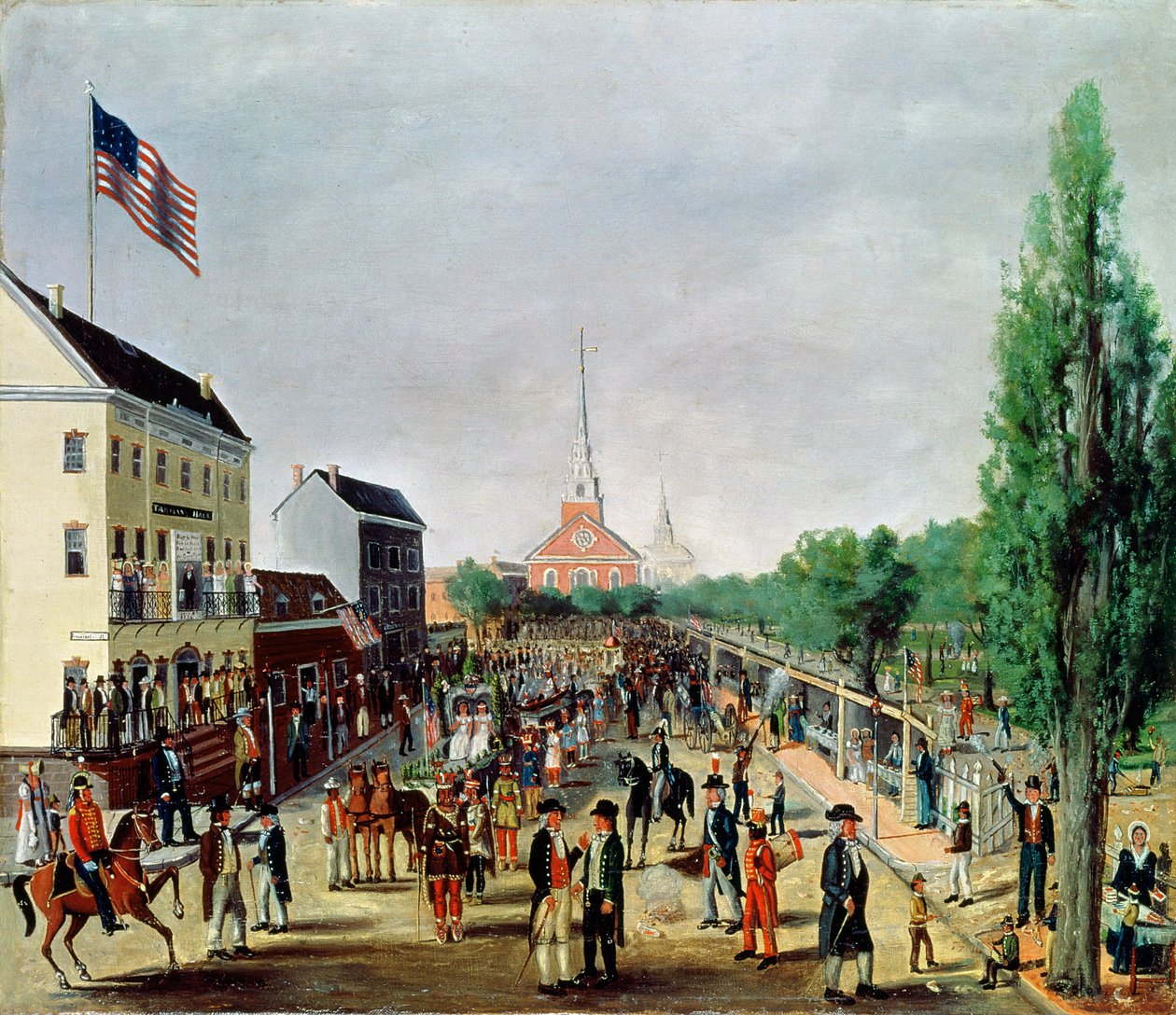 Tammanská společnost slavící 4. červenec 1812, 1869 od William Chappel
