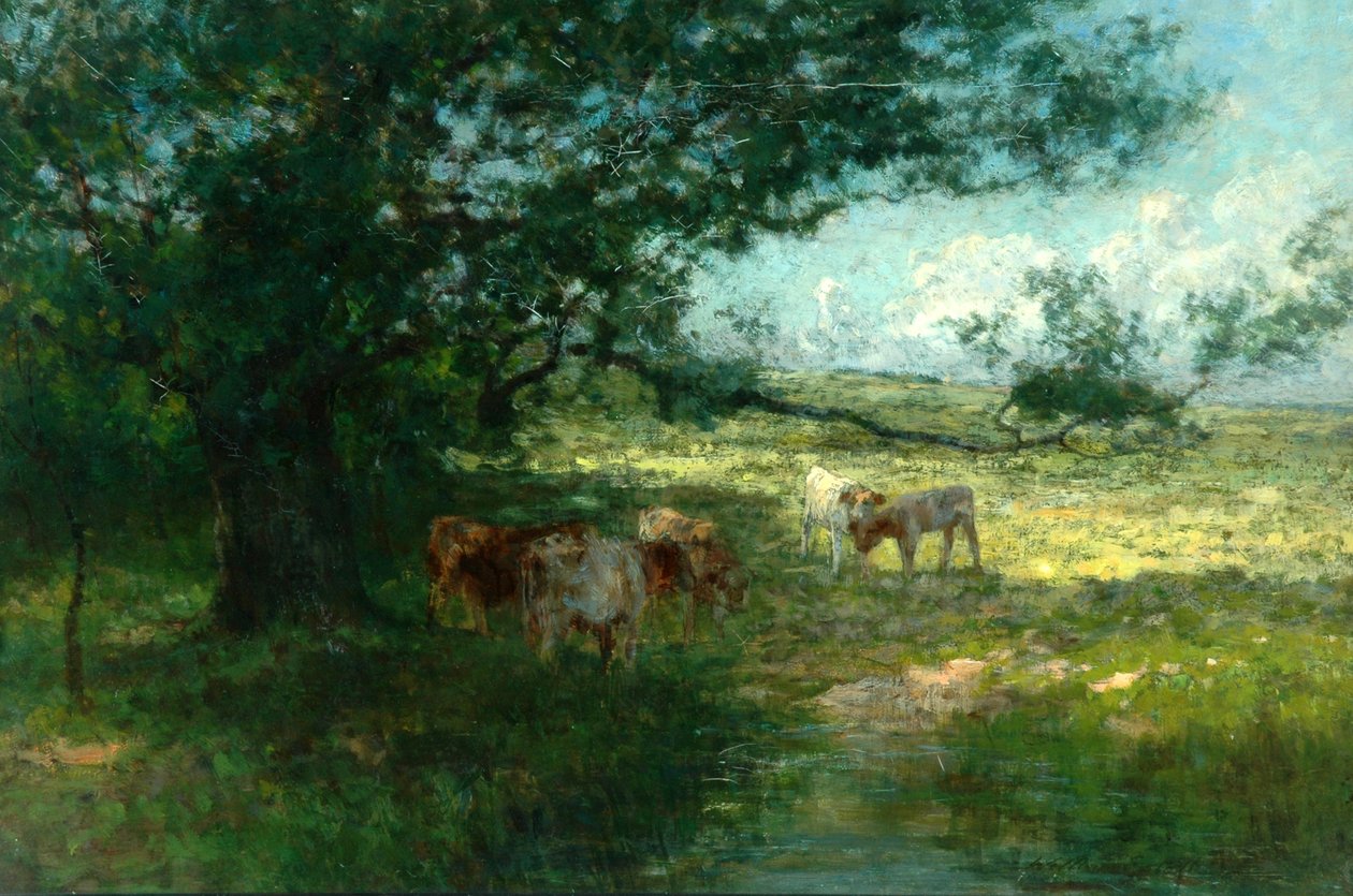 Na loukách, večer od William Westall