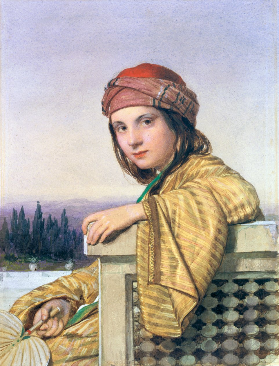 Portrét turecké dívky, 1864 od William Dobson