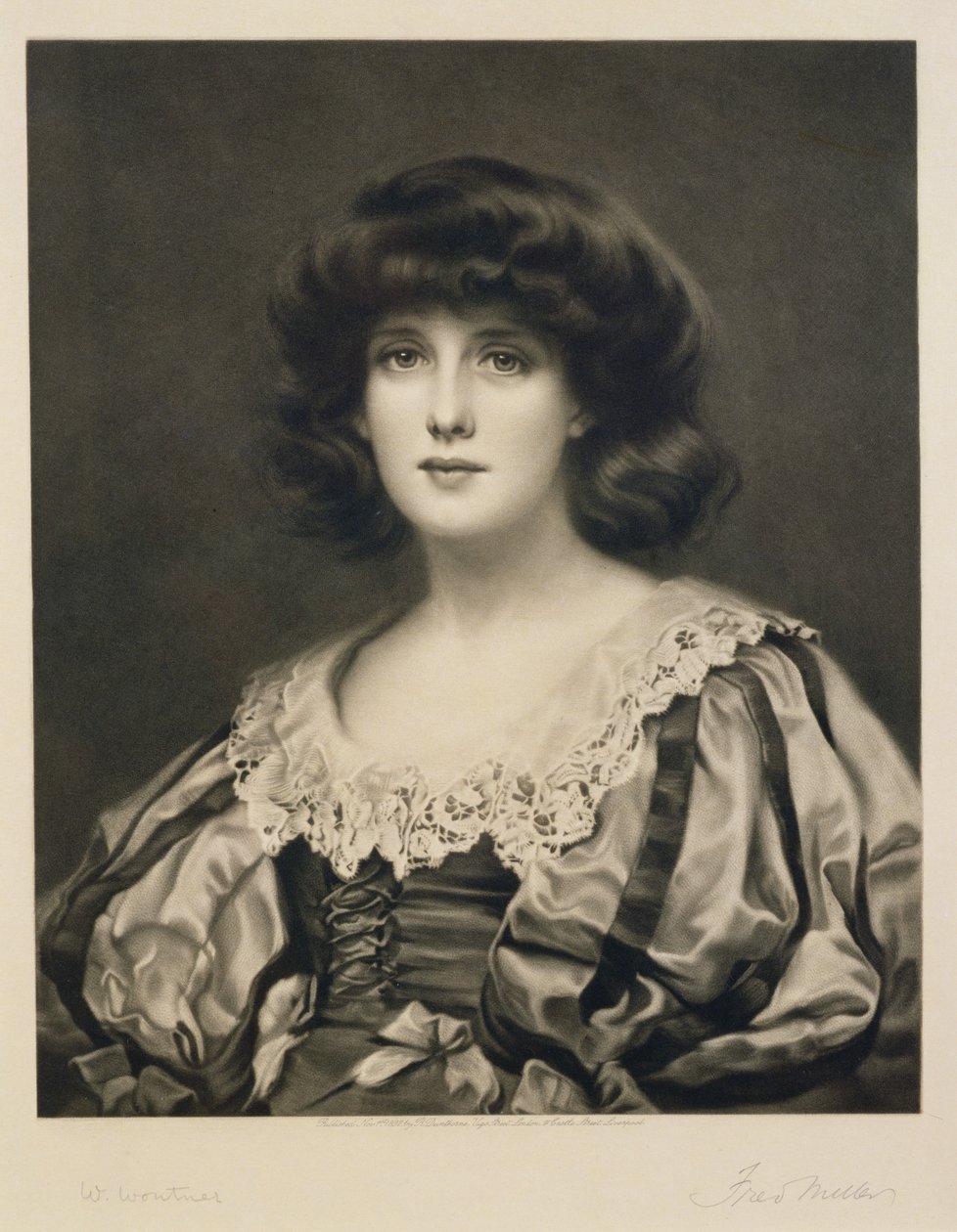 Lorna Doone, vyryl Fred Miller (fl.1886-1915) pub. Robert Dunthorne, 1892 (mezzotinta) od William Clark Wontner