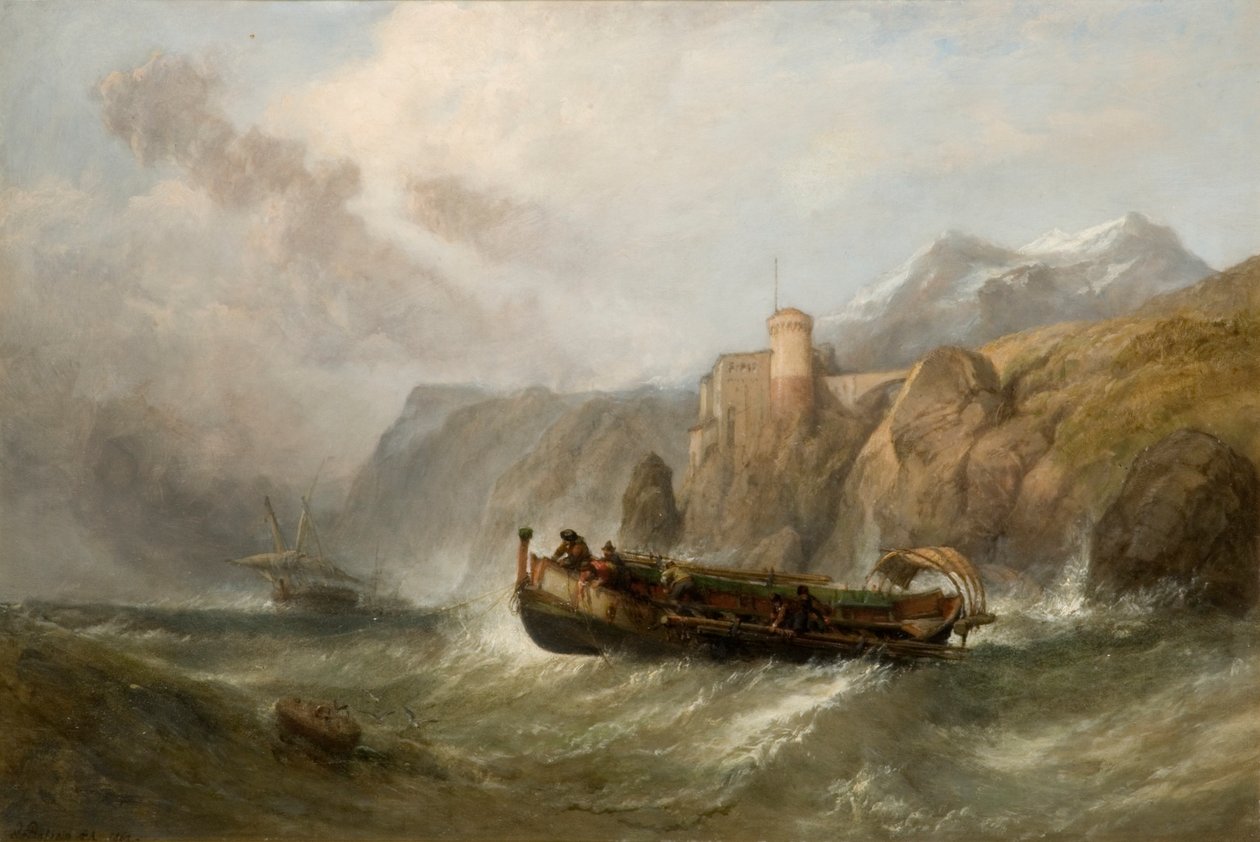 Pobřežní scéna, 1862 od Clarkson Frederick Stanfield