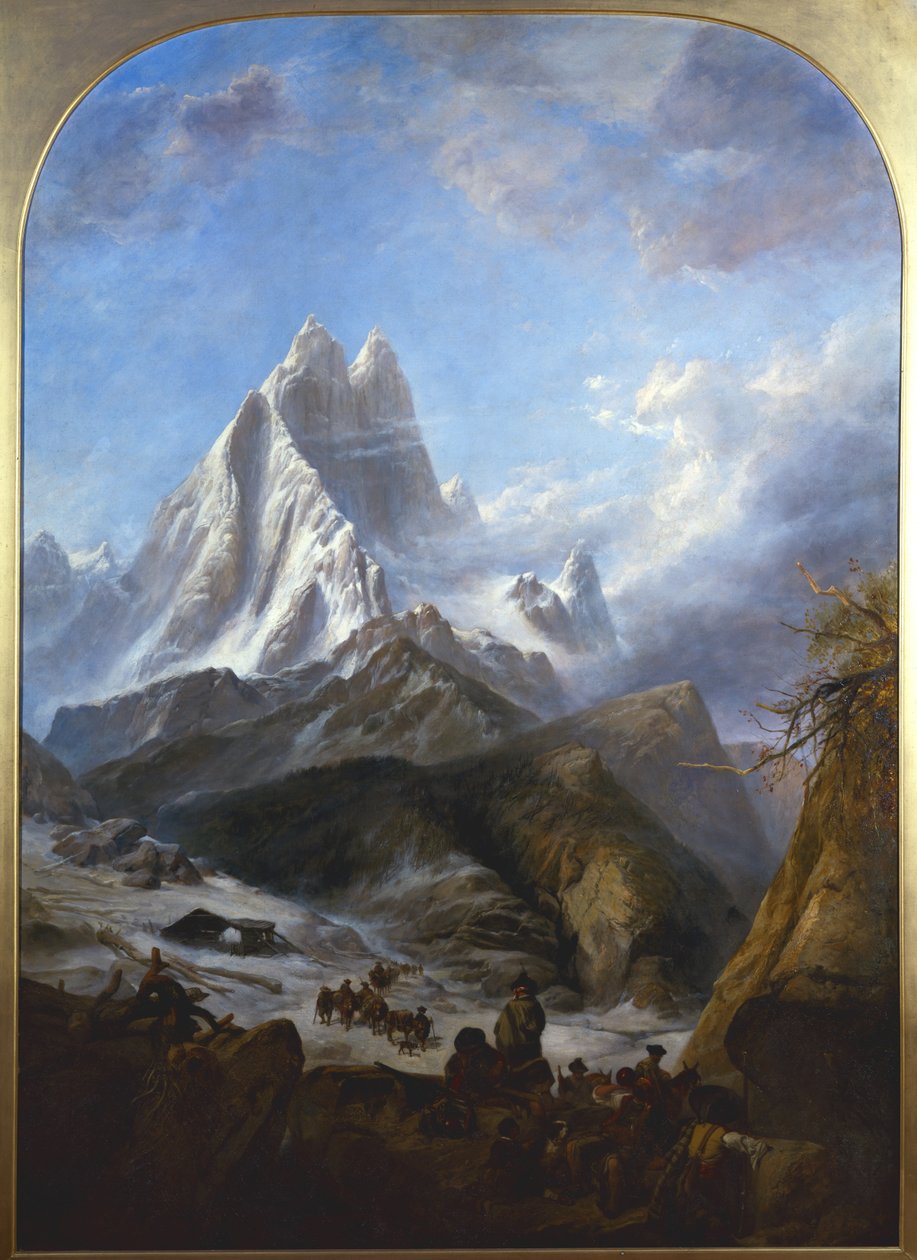 Pic du Midi: DOssau, Pyreneje od Clarkson Frederick Stanfield