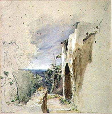 Pohled na pobřeží poblíž Sorrenta, Neapolský záliv od William Collins