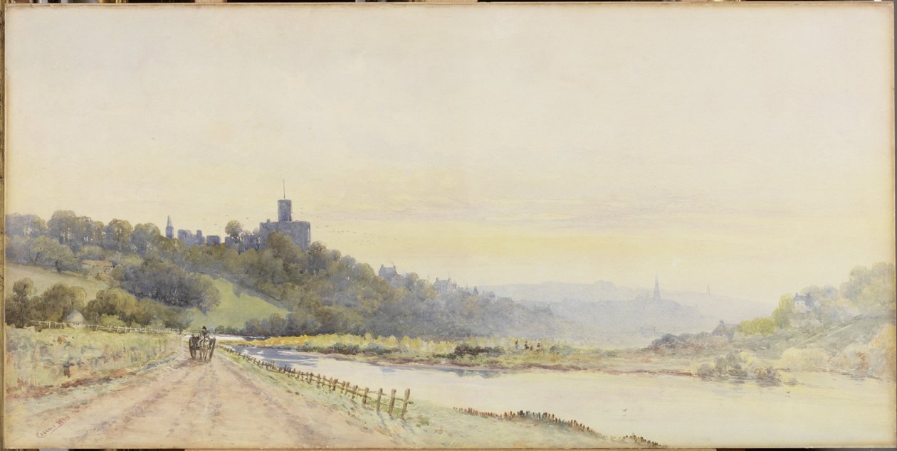 Warkworth (akvarel, tělová barva a tužka na papíře) od William Cosens Way