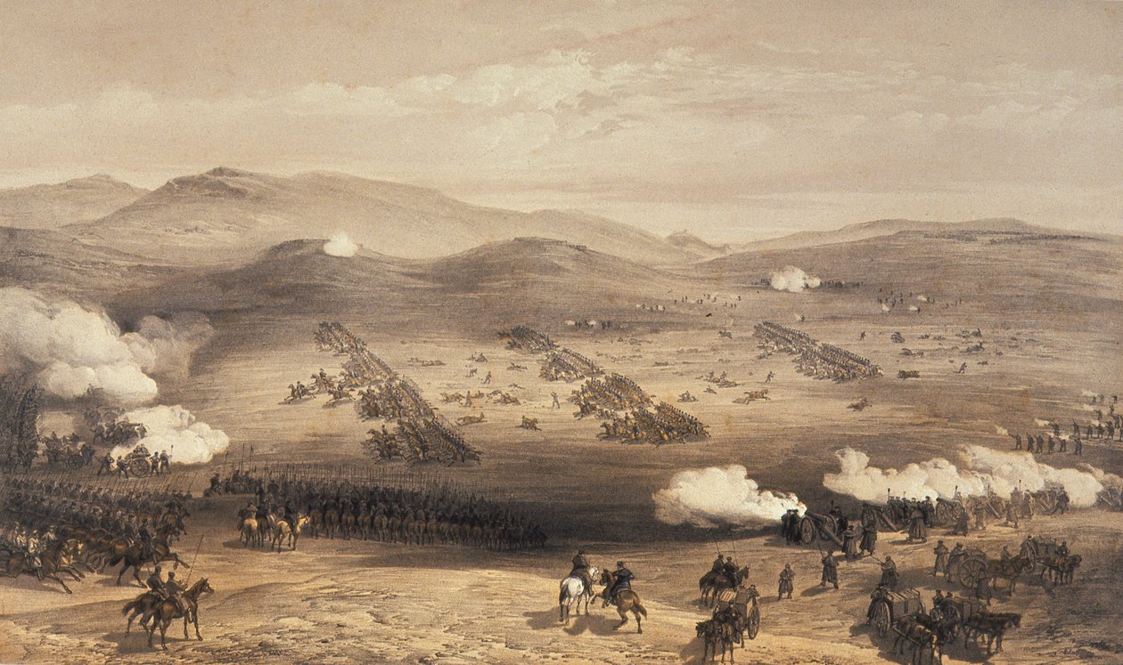 Pověření lehké brigády pod vedením generálmajora hraběte z Cardiganu, 1855 od William Crimea Simpson