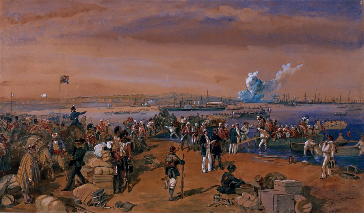 Vylodění - Kerč, 24. května 1855 od William Crimea Simpson