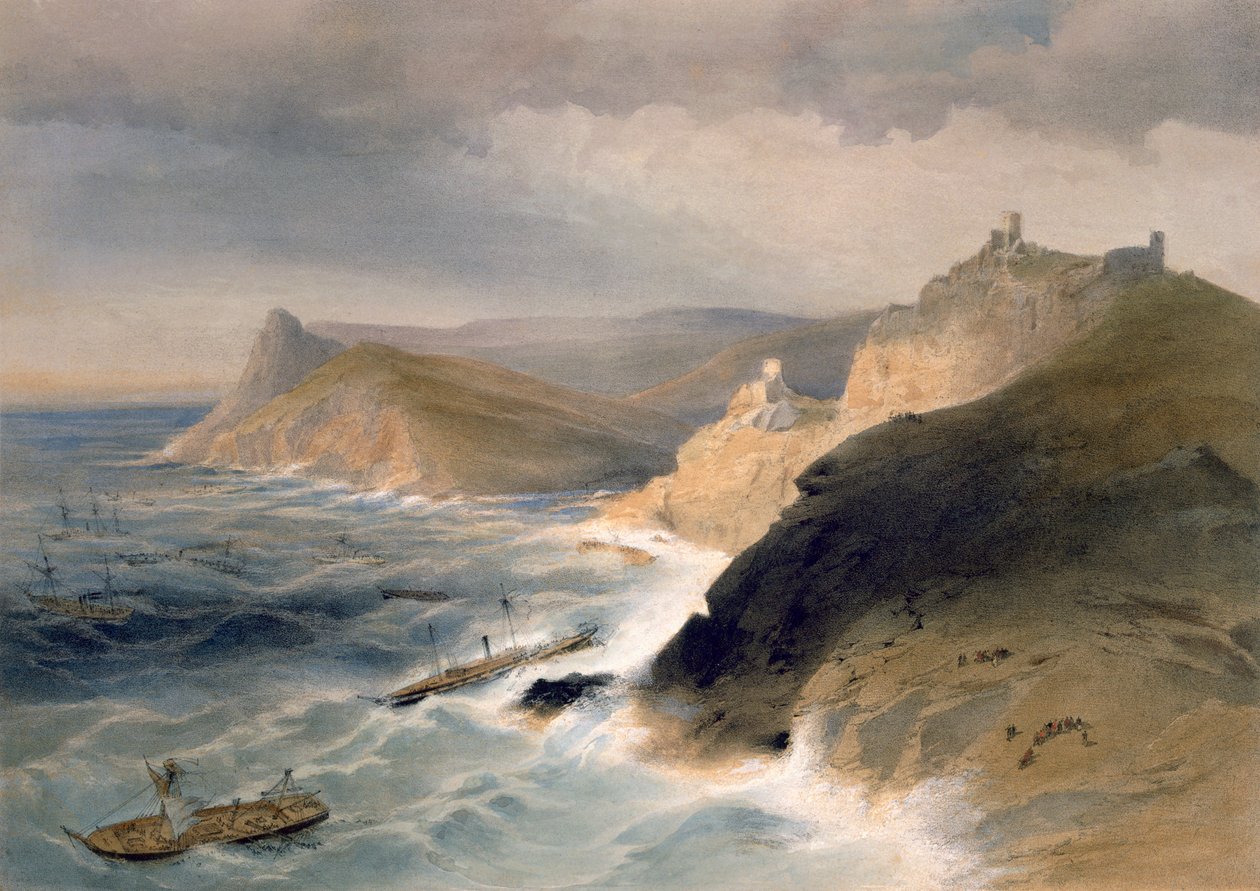Gale off the Port of Balaklava, 14. listopadu 1854, deska z 