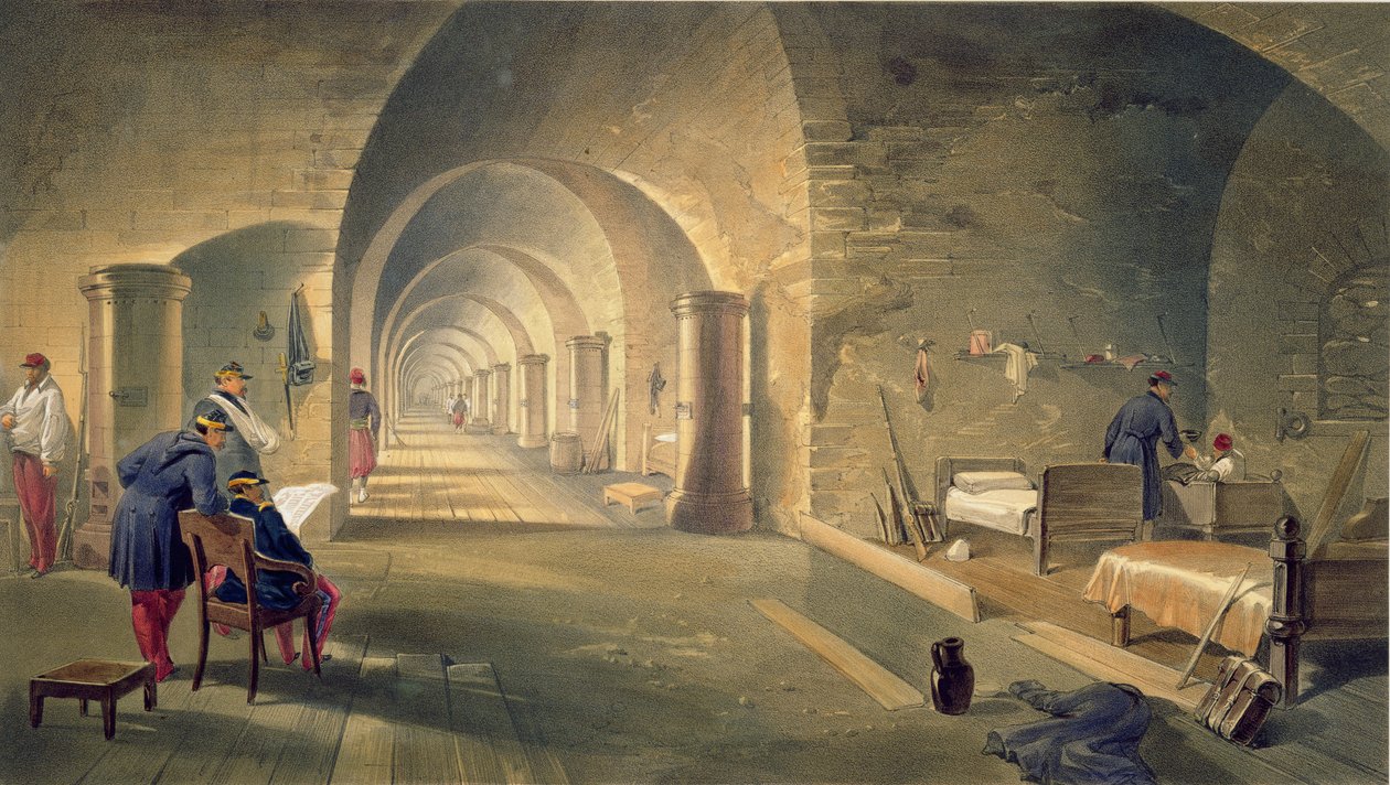 Interiér Fort Nicholas, deska z 