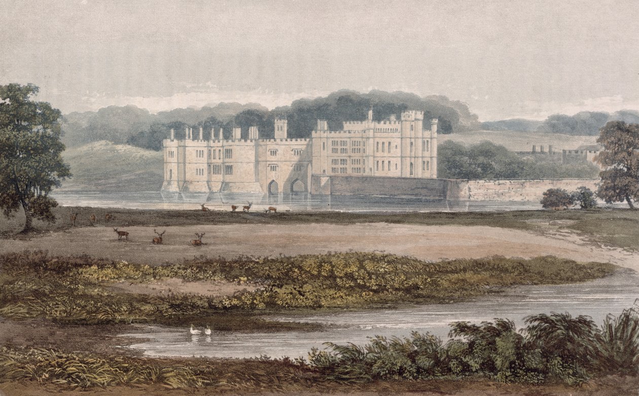 Leeds Castle, od R. Ackermanna (1764-1834) 