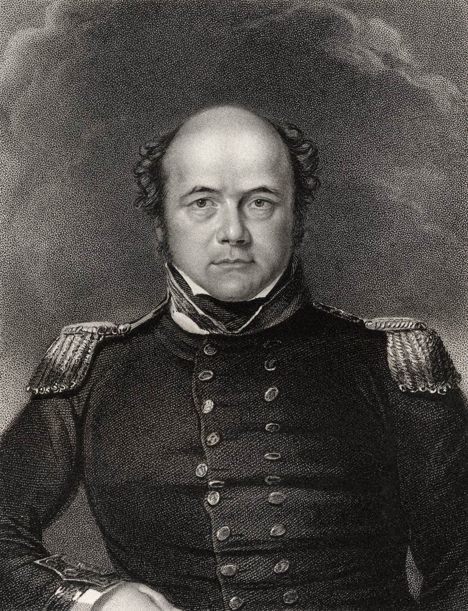 Sir John Franklin, vyrytý Jamesem Thomsonem (1789-1850), z 