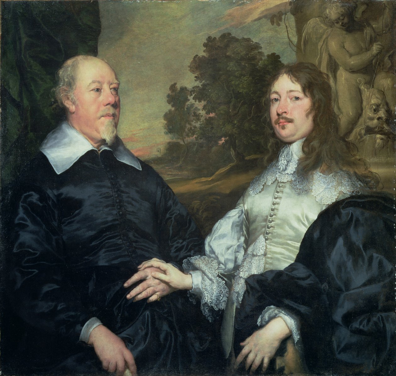 Starý a mladší muž, 1640-45 od William Dobson