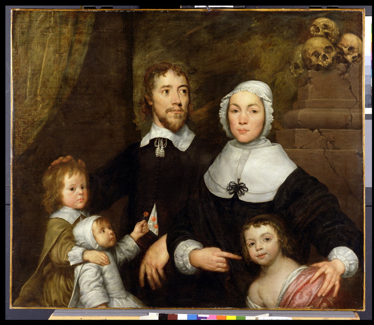 Portrét rodiny, pravděpodobně od Richarda Streatfeilda, kolem roku 1645 od William Dobson