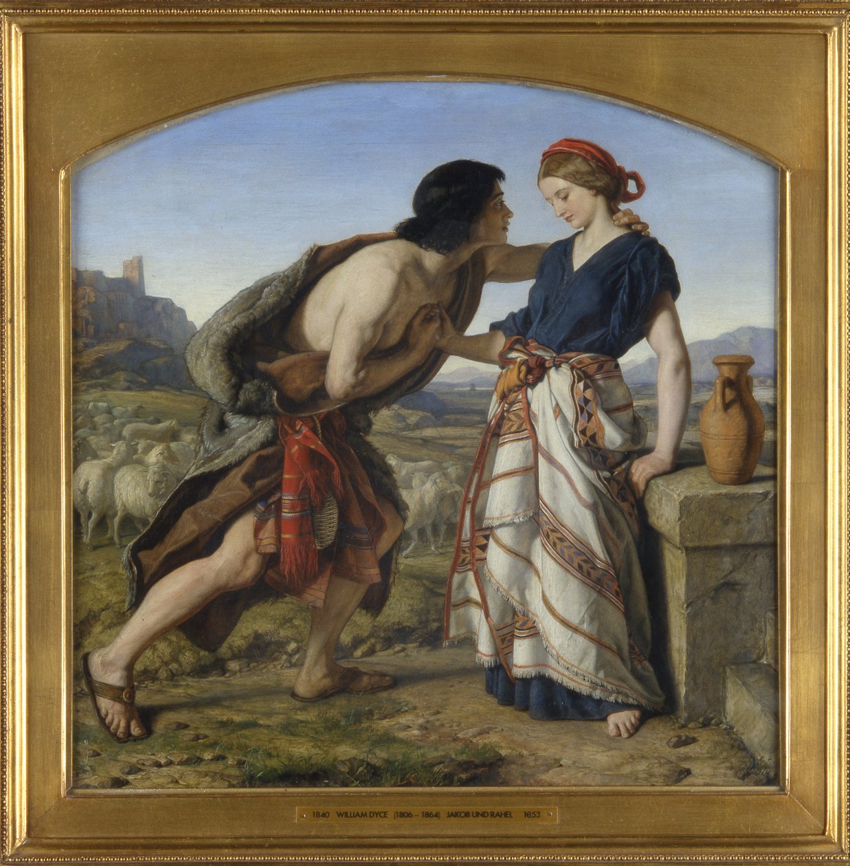 Setkání Jacoba a Rachel, 1853 (viz 141377) od William Dyce