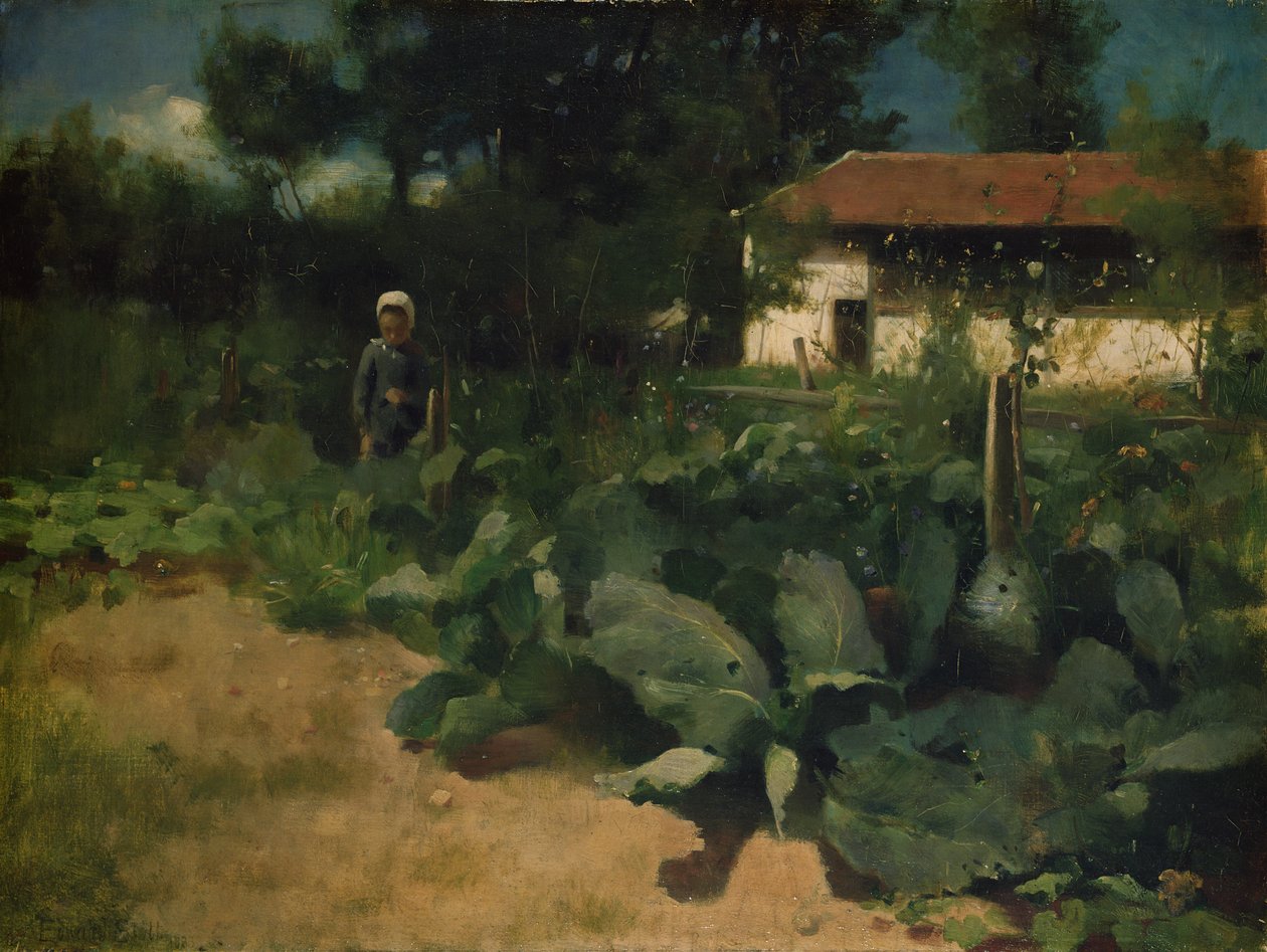 Francouzská kuchyňská zahrada, 1883 od William Edward Stott