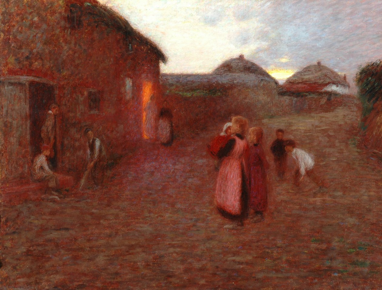 Vesnická ulice od William Edward Stott