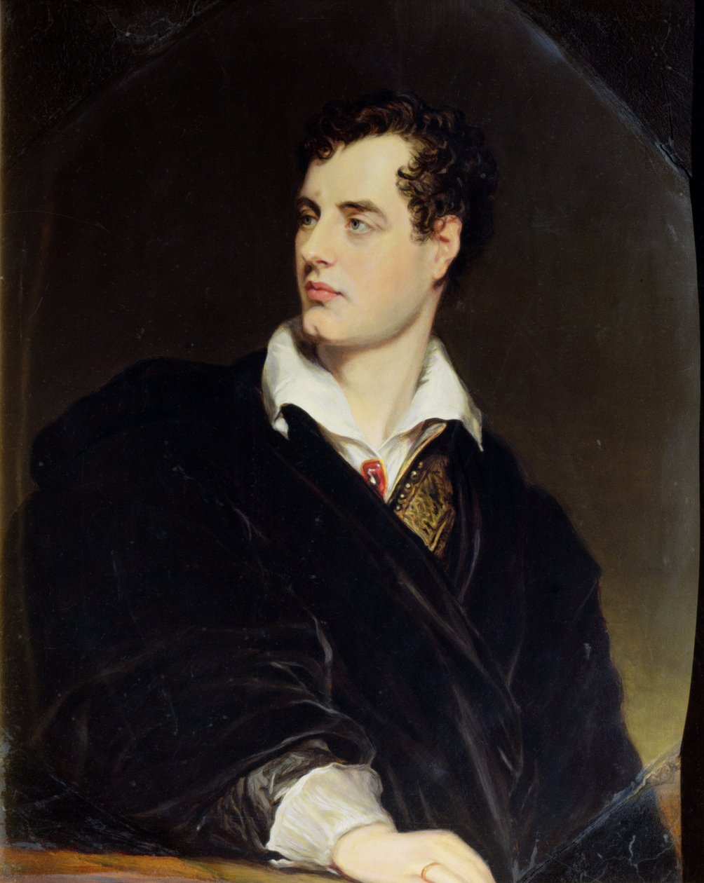 Lord Byron po portrétu namalovaném Thomasem Phillipsem v roce 1814 (viz 41918), 1844 (smalt) od William Essex