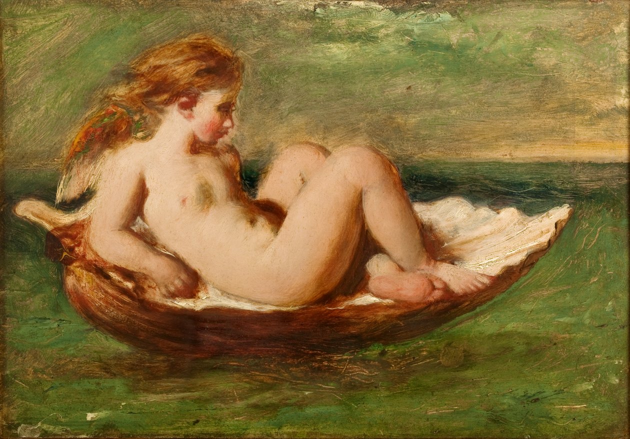 Amor ve skořápce od William Etty