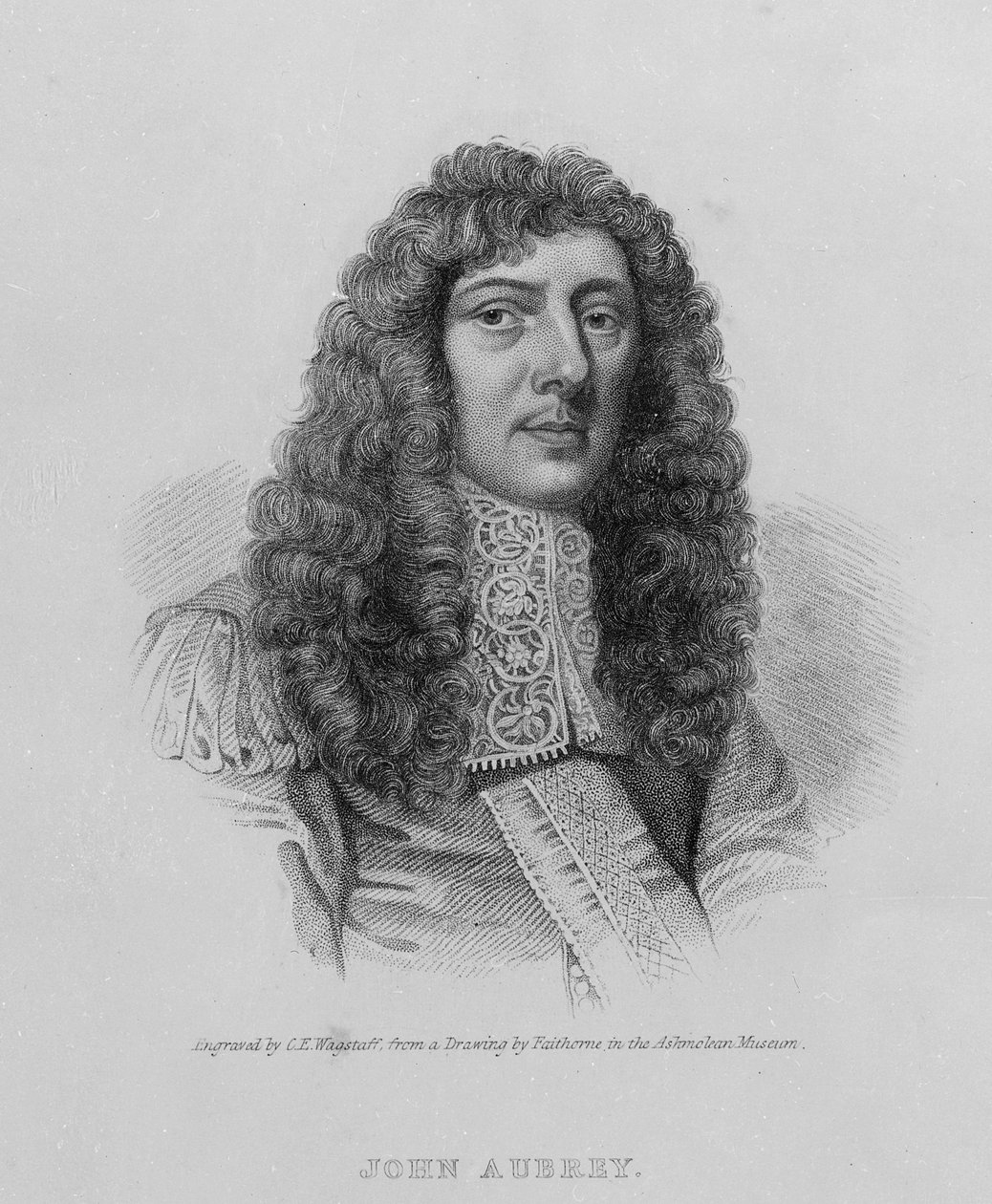 John Aubrey, vyryl Charles Eden Wagstaff od William Faithorne