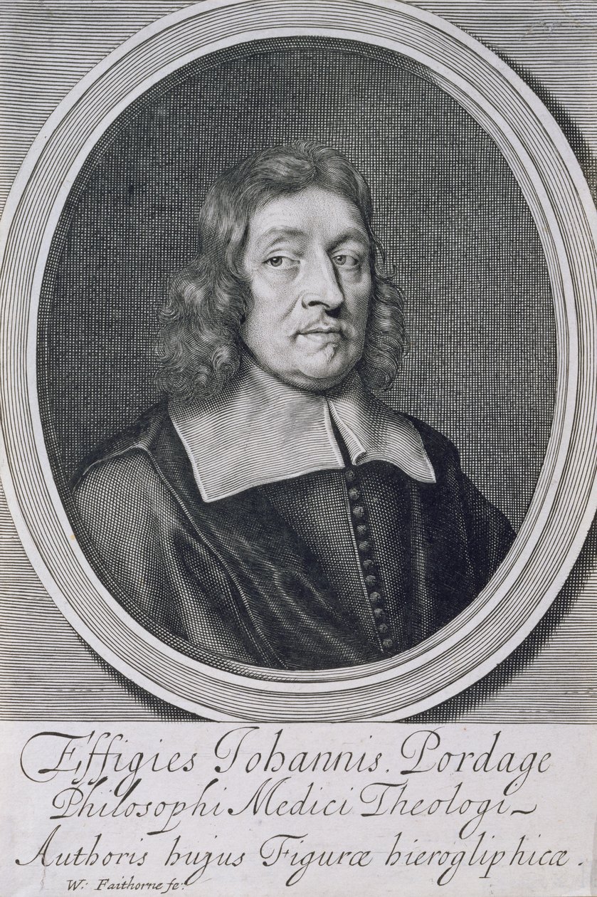 Portrét Johna Pordage (1608-98) od William Faithorne