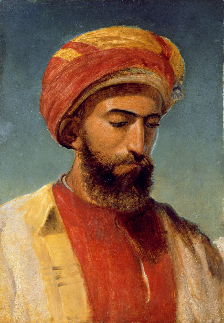 Portrét muže v turbanu od William Gale