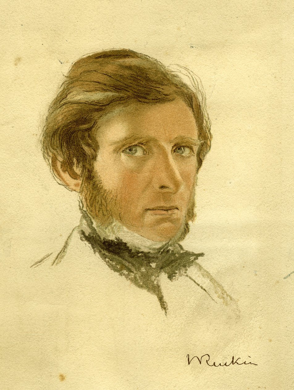 Portrét Johna Ruskina, kolem roku 1861 od William Gersham Collingwood