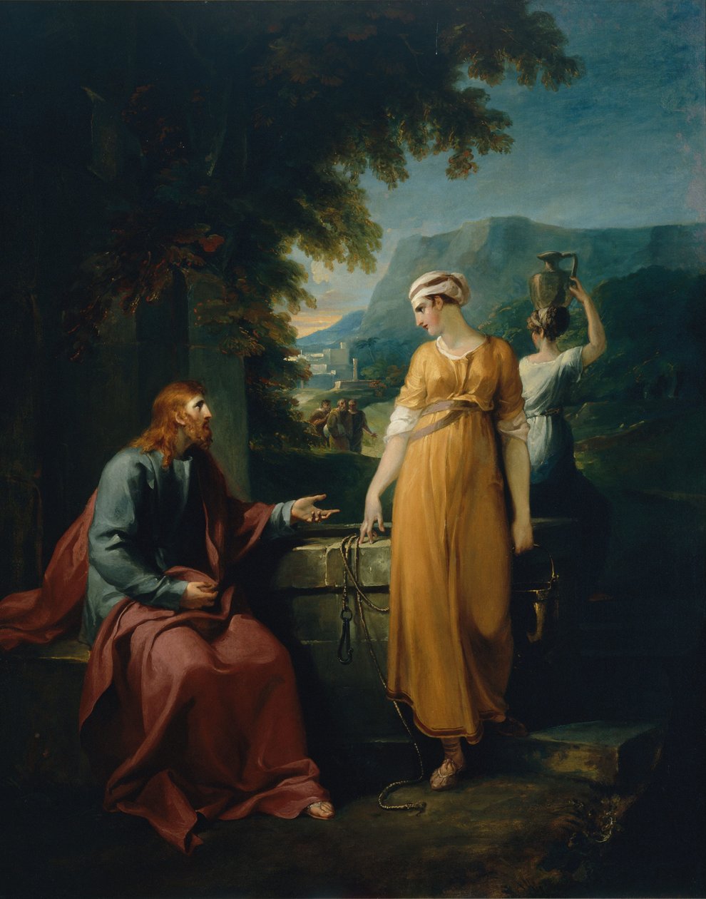 Kristus a žena Samaří od William Hamilton