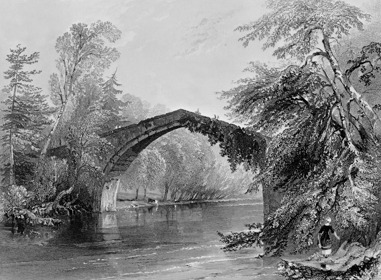 Bridge of Doon, vyryl G. K. Richardson od William Henry Bartlett