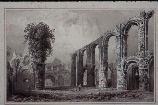 Převorství St. Botolphs, Colchester, Essex od William Henry Bartlett