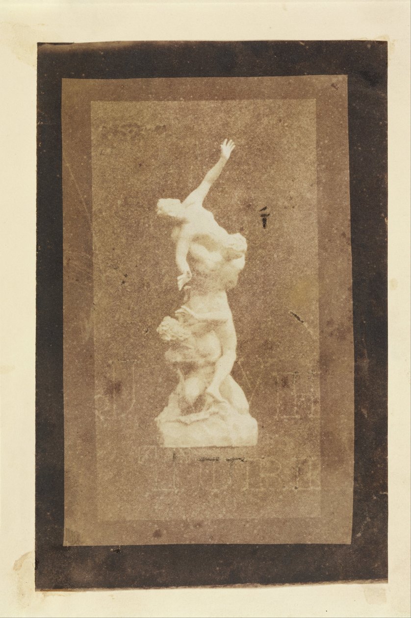 (Soška znásilnění Sabines (Brewstersova kopie tisku Talbot)) od William Henry Fox Talbot