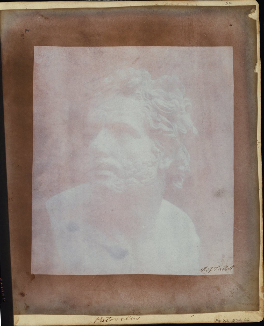 Busta Patrokla. od William Henry Fox Talbot