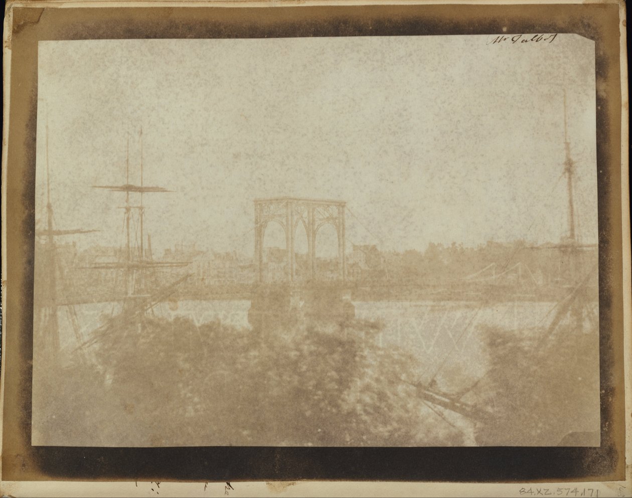 Visutý most, Rouen. od William Henry Fox Talbot