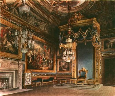 Královská audienční síň na hradě Windsor z Pynesových královských rezidencí, 1818 od William Henry Pyne