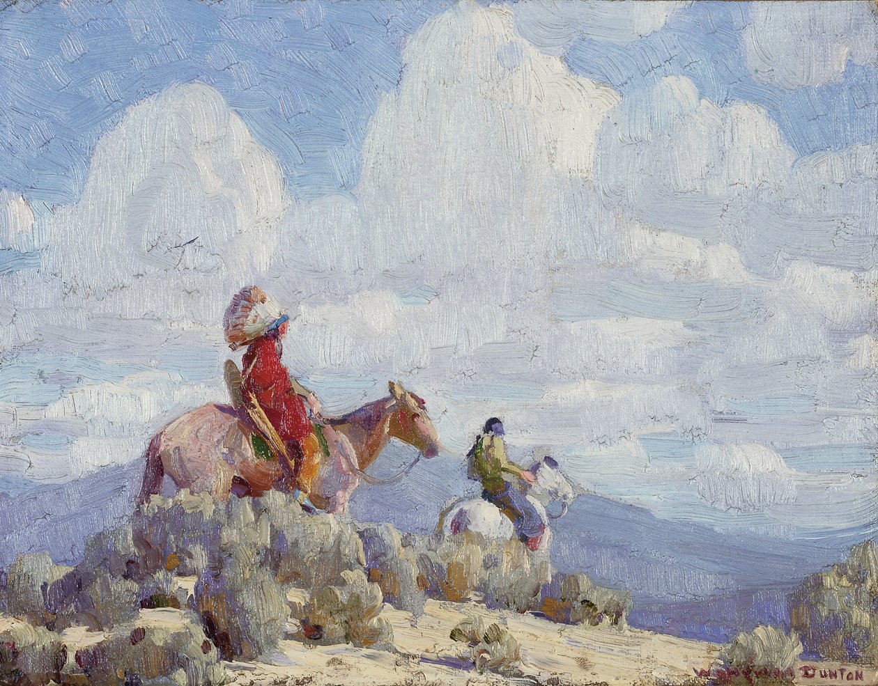 Indiáni z Taosu (olej na plátně) od William Herbert Buck Dunton