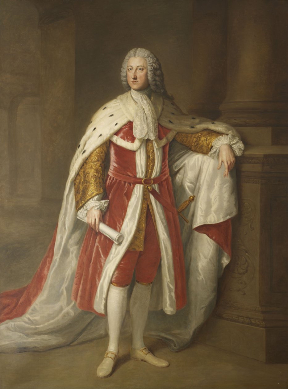 Portrét Williama Pitta, 1. hrabě z Chathamu (1708-1778) od William Hoare