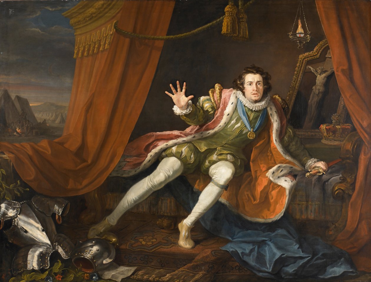 David Garrick jako Richard III od William Hogarth