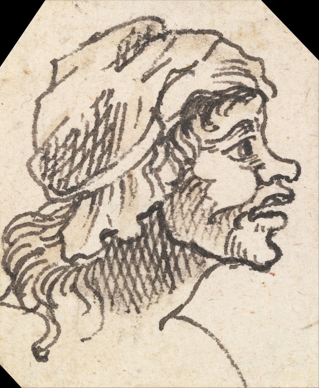 Groteskní ženská hlava od William Hogarth